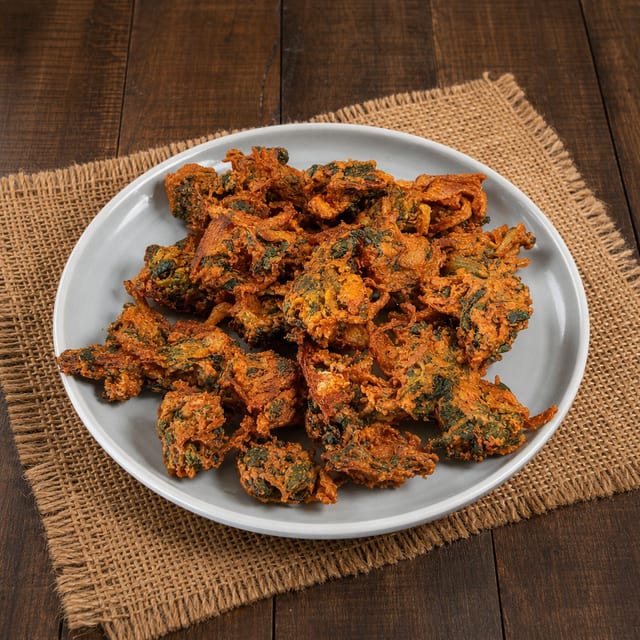 Spinach Pakoda.