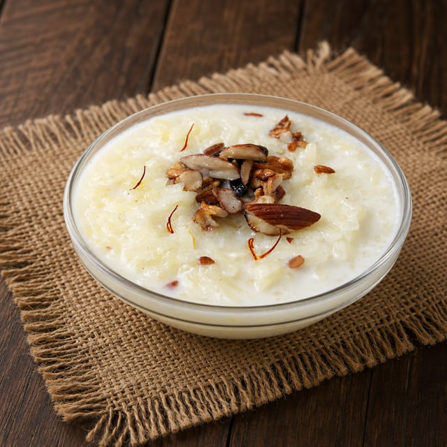 Rice Kheer/Rice Pudding.