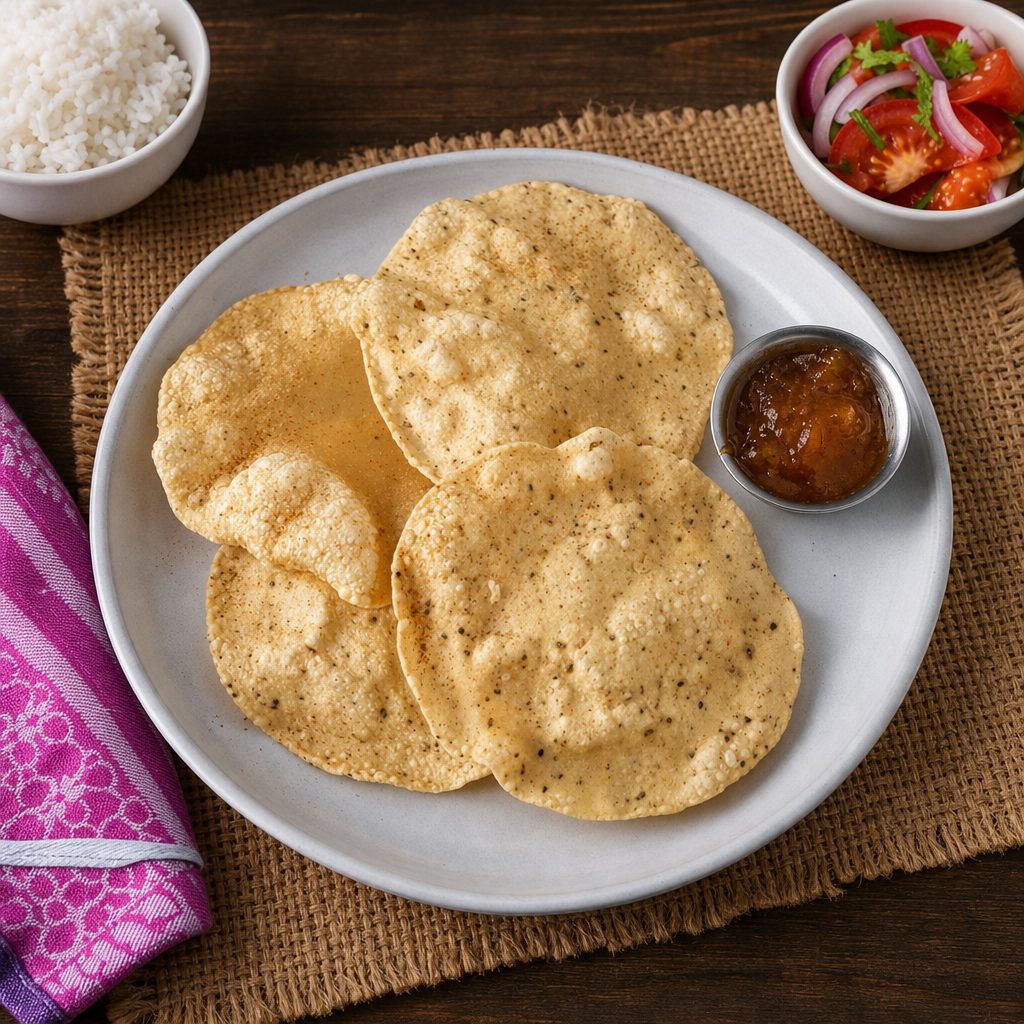 Papadum.